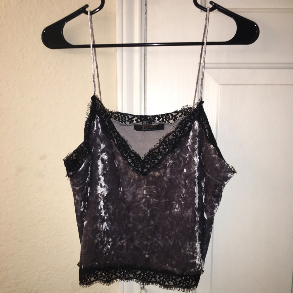 Sexy Lace and Velvet Tank